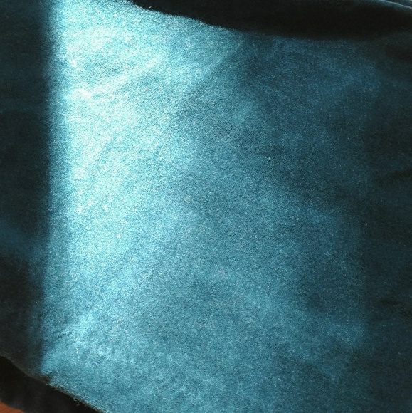 Teal Suede Pants - Picture 3 of 4